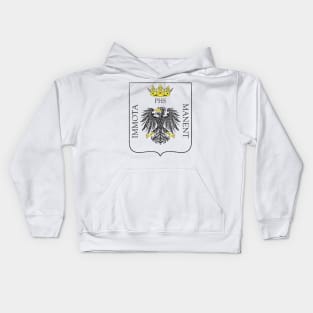 L'Aquila, Italy / Retro Faded Style Coat Of Arms Design Kids Hoodie